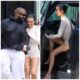 Husband Kanye West and wife Bianca Censori were caught in a rare moment of smiles during their trip!